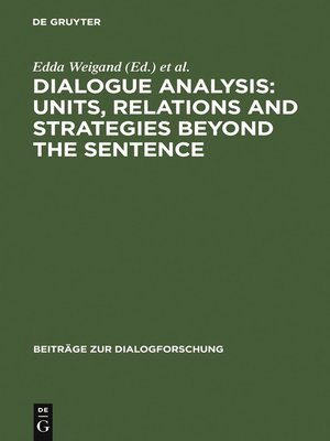 cover image of Dialogue Analysis